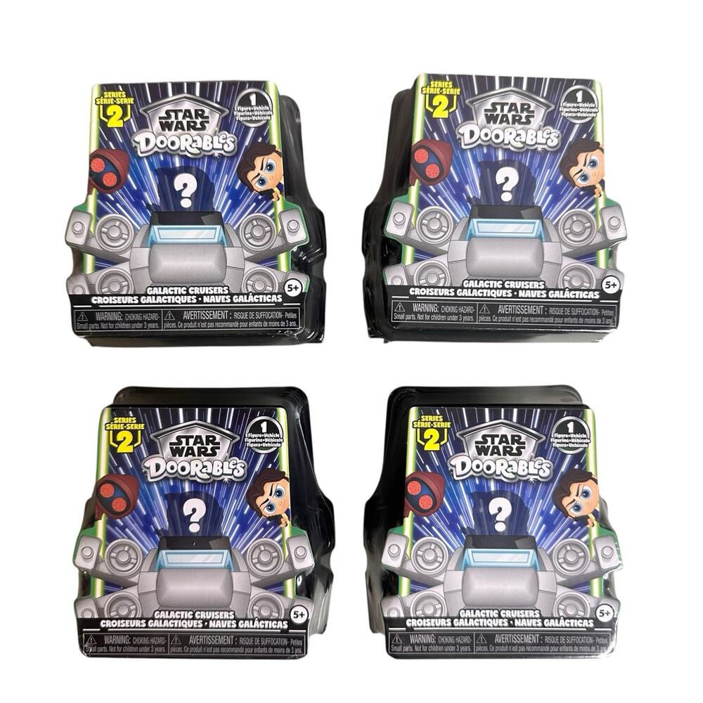 Disney Star Wars Doorables Galactic Cruisers Series 2 Blind Box Lot of 4 New